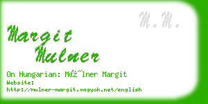 margit mulner business card